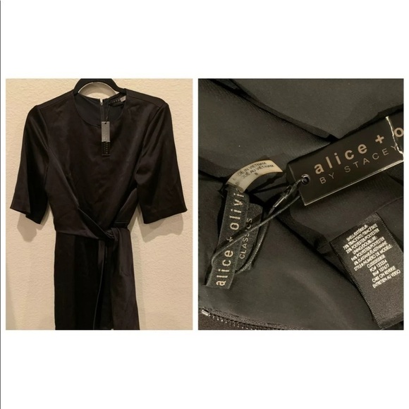 NWT! alice + olivia Virgil Crew Neck Romper (8) - Picture 6 of 6